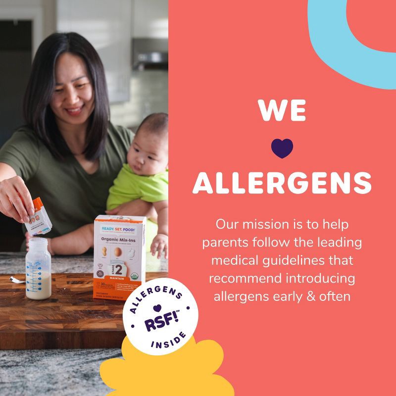 slide 2 of 7, Ready, Set, Food! Early Allergen Introduction Mixins Baby Meals - Stage 2 - 1.2oz, 2 ct; 1.2 oz