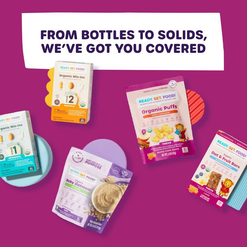 slide 6 of 7, Ready, Set, Food! Early Allergen Introduction Mixins Baby Meals - Stage 3 - 1oz, 3 x 1 oz