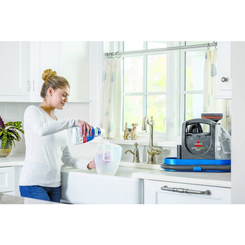slide 3 of 5, BISSELL Little Green Portable Carpet Cleaner: Electric Floor Care Appliance, 48 oz Tank, 15 ft Cord, Blue, 48 oz, 15 ft