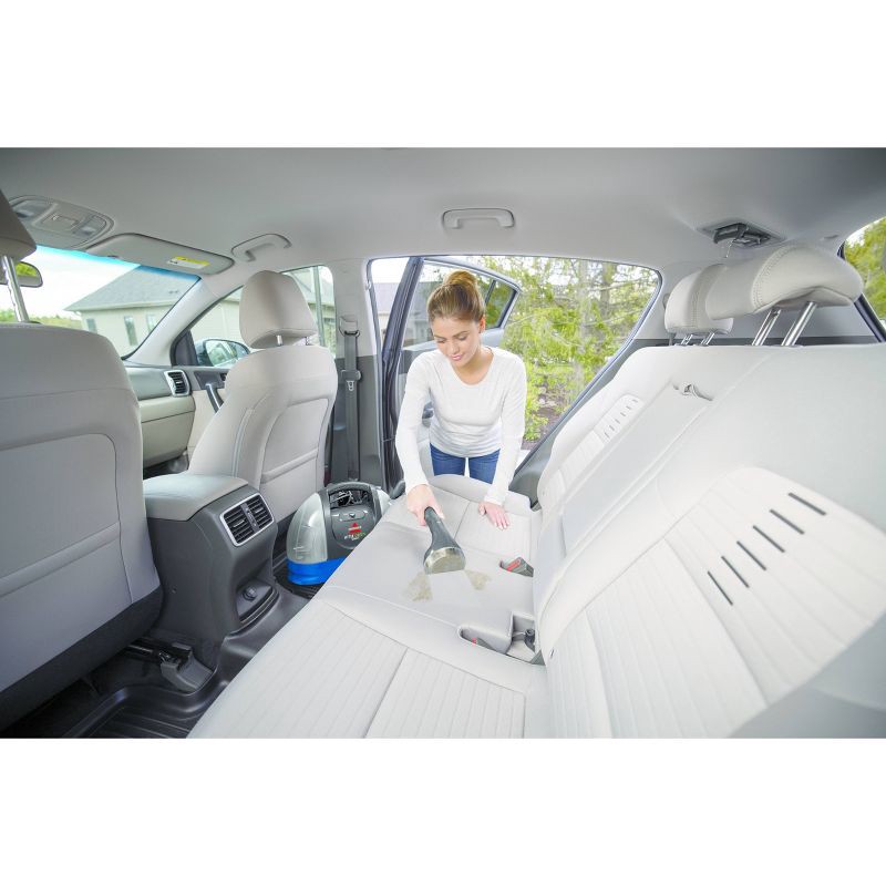 slide 4 of 5, BISSELL Little Green Portable Carpet Cleaner: Electric Floor Care Appliance, 48 oz Tank, 15 ft Cord, Blue, 48 oz, 15 ft