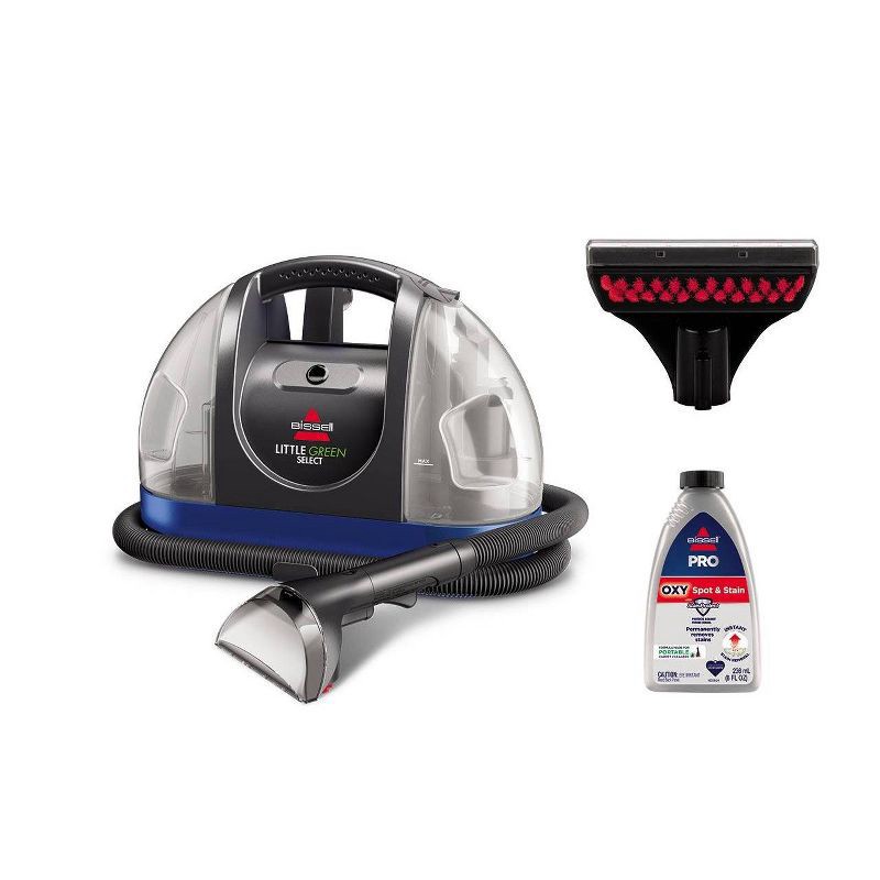 slide 1 of 5, BISSELL Little Green Portable Carpet Cleaner: Electric Floor Care Appliance, 48 oz Tank, 15 ft Cord, Blue, 48 oz, 15 ft
