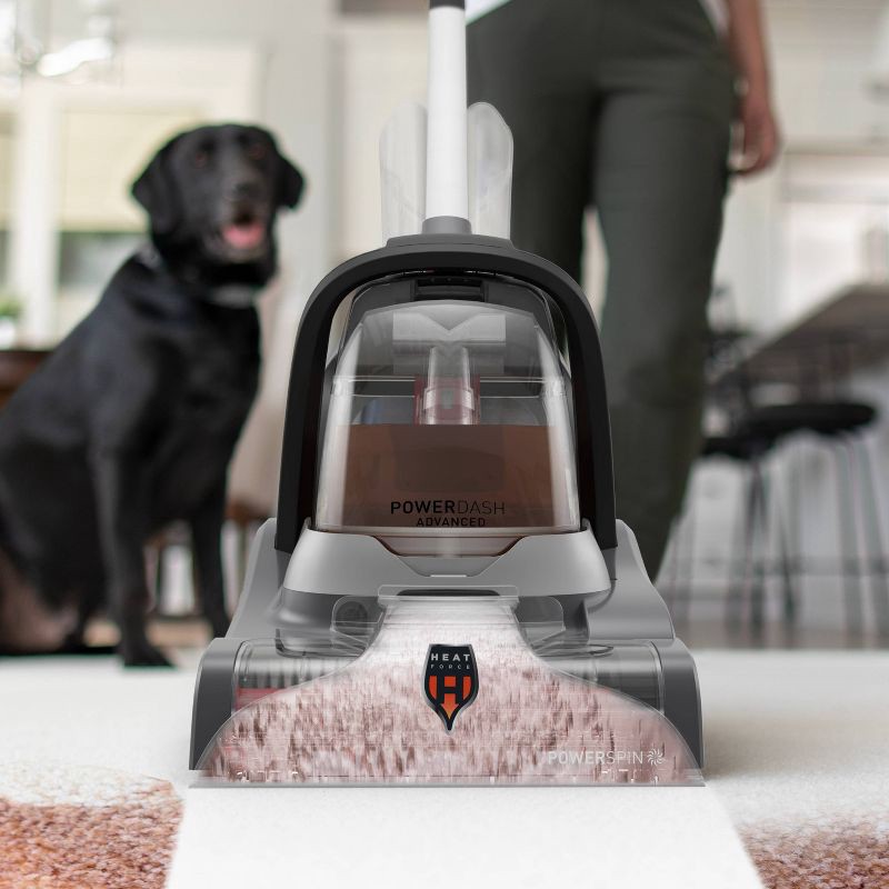 slide 4 of 10, Hoover PowerDash Advanced Compact Carpet Cleaner Machine with Above Floor Cleaning - FH55000: Rug & Carpet Shampooer, Dual Brushes, 1 ct