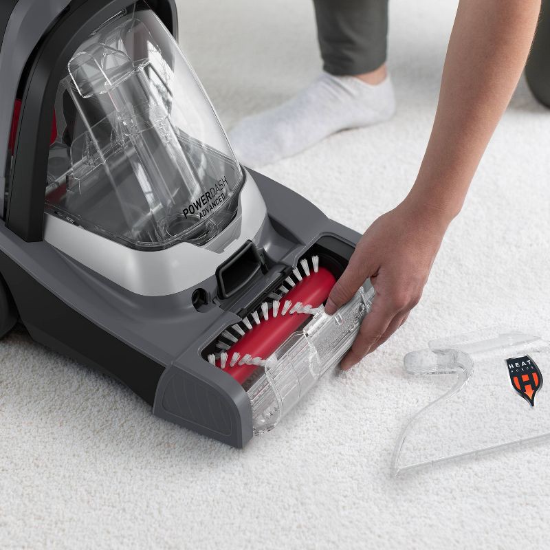 slide 10 of 10, Hoover PowerDash Advanced Compact Carpet Cleaner Machine with Above Floor Cleaning - FH55000: Rug & Carpet Shampooer, Dual Brushes, 1 ct