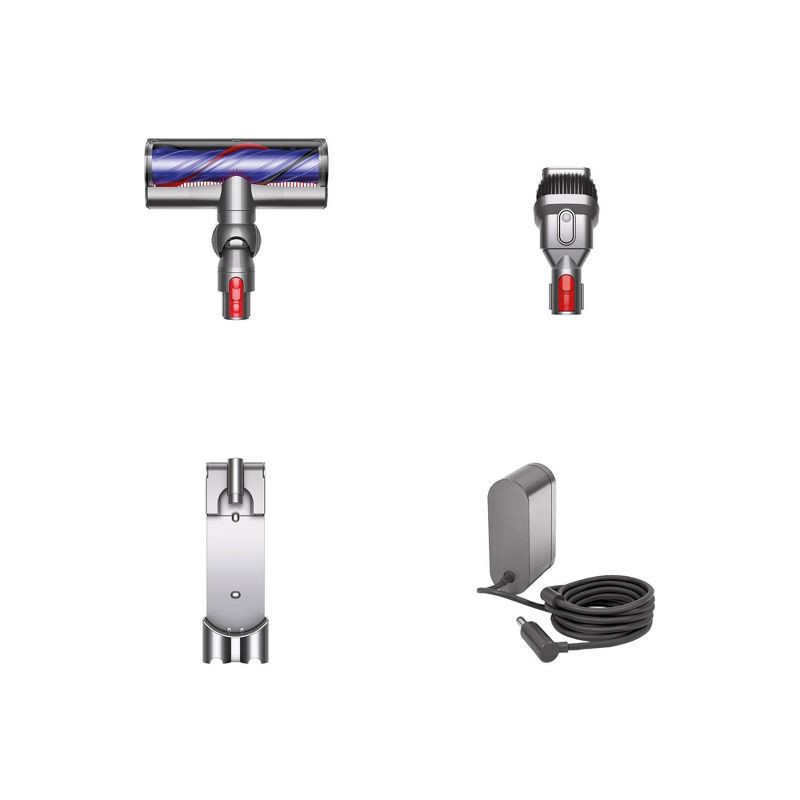 slide 2 of 8, Dyson V8 Origin Cordless Stick Vacuum Red: Multi-Surface, Cyclonic Action, Bagless, 40 Min Run Time, Lithium Ion Battery, 1 ct