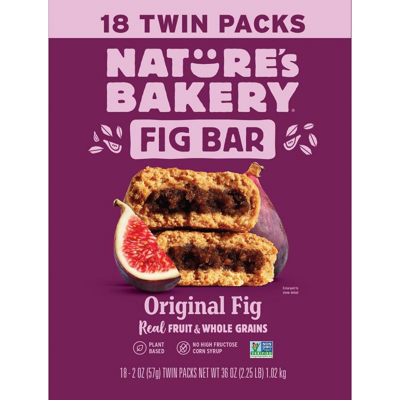 slide 5 of 5, Nature's Bakery Natures Bakery Original Fig - 18ct, 18 ct