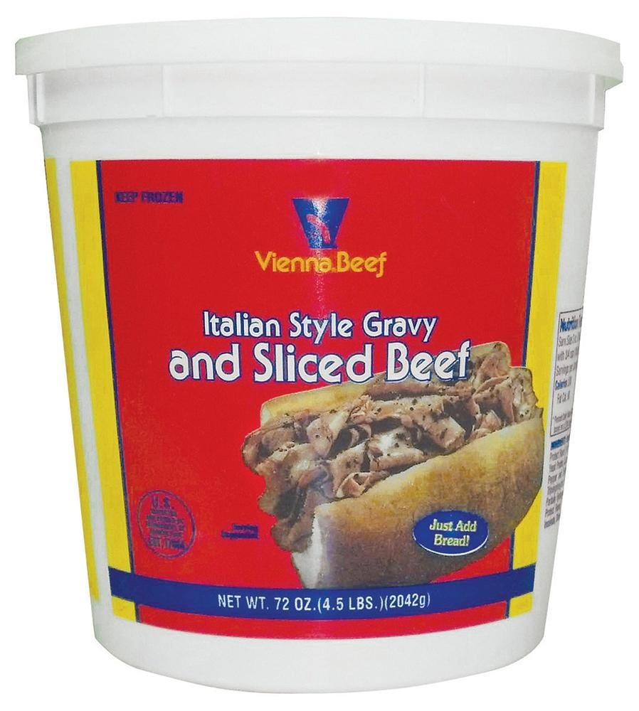 slide 1 of 1, Vienna Beef Italian Style Gravy Sliced Beef, 72 oz