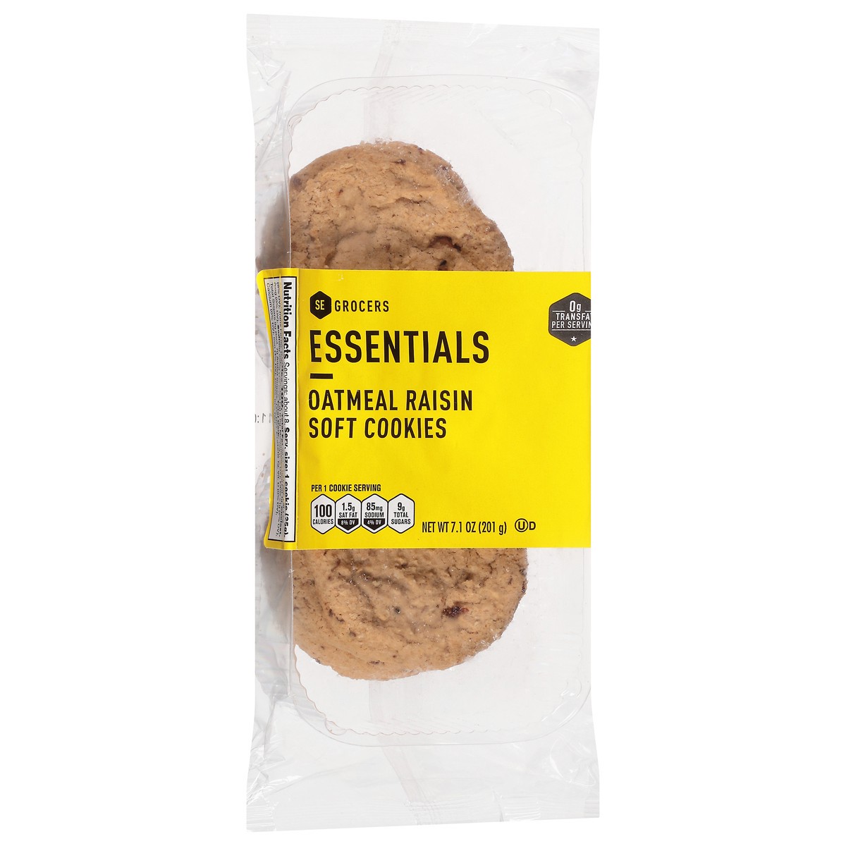 slide 3 of 9, Essentials Oatmeal Raisin Soft Cookies, 7.1 oz