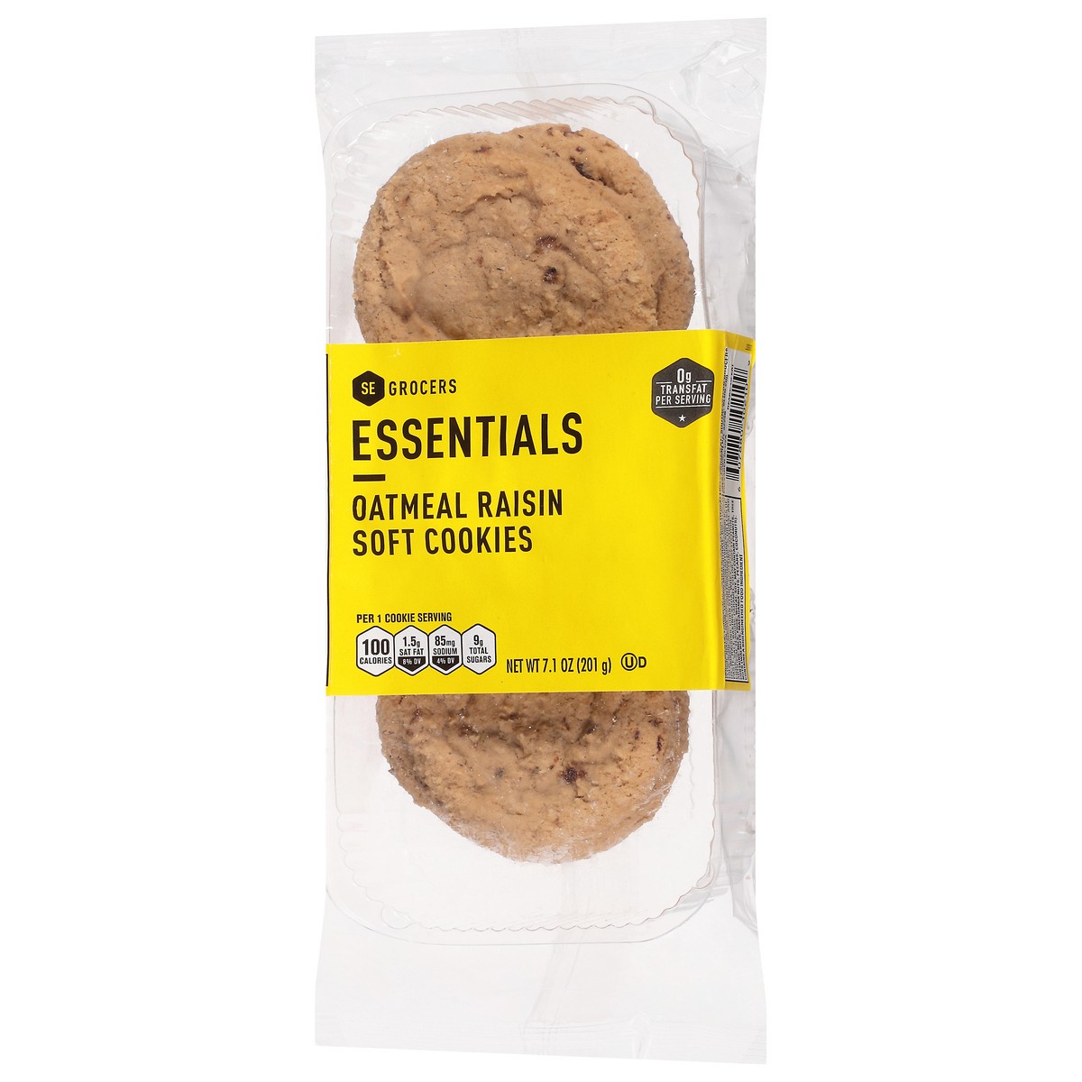 slide 7 of 9, Essentials Oatmeal Raisin Soft Cookies, 7.1 oz