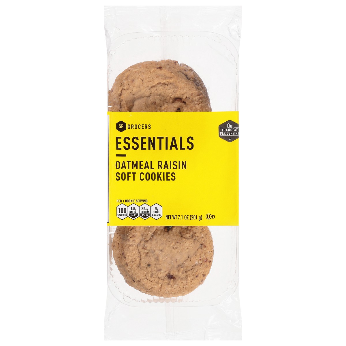 slide 1 of 9, Essentials Oatmeal Raisin Soft Cookies, 7.1 oz