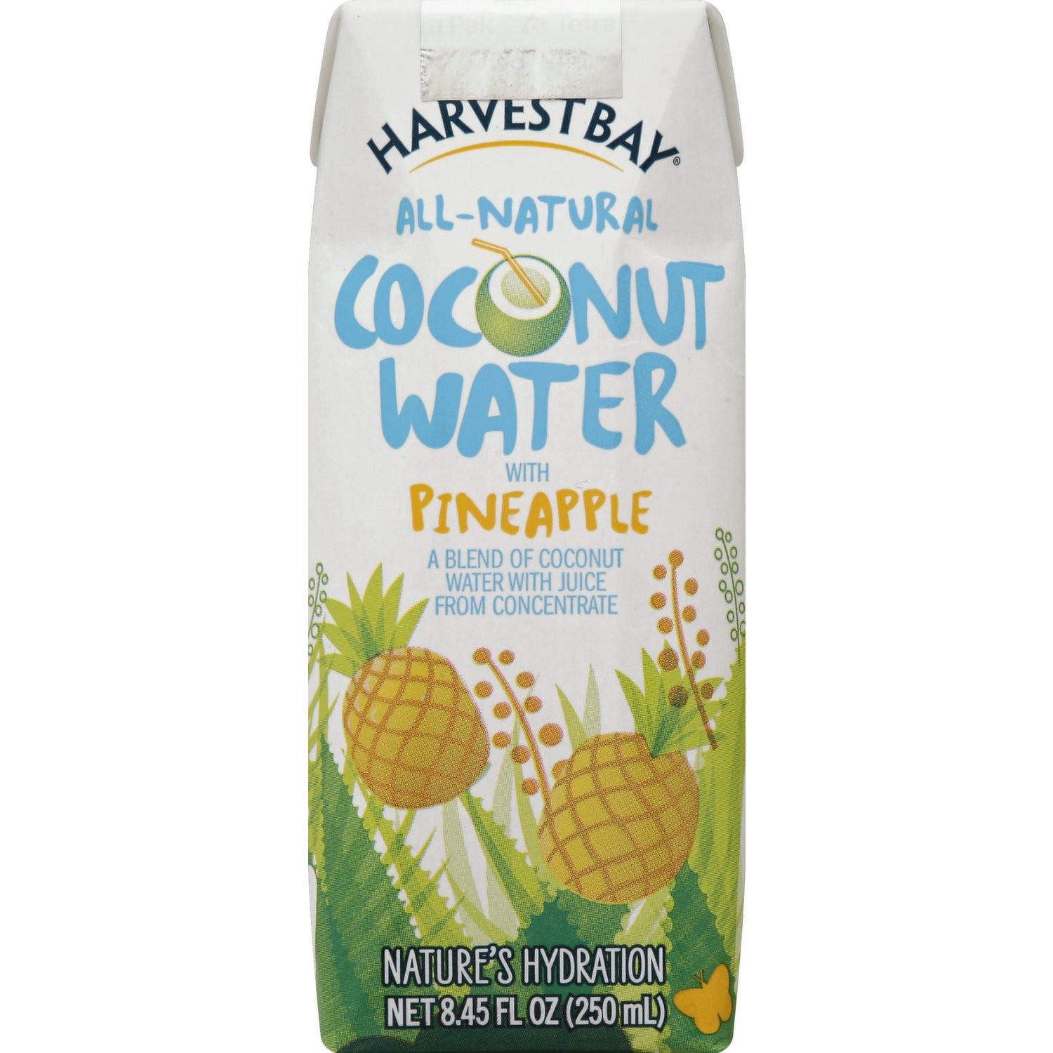 slide 1 of 1, Harvest Bay Coconut Water Pineapple, 8.45 oz