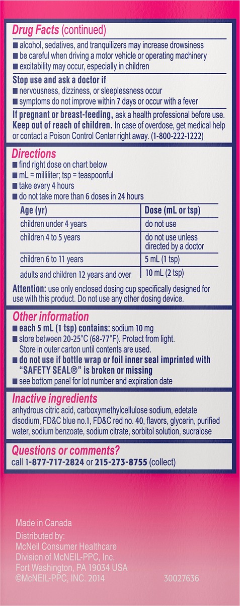 slide 6 of 8, Benadryl Children's Benadryl Allergy Plus Congestion Liquid, 4 Fl. Oz, 4 fl oz