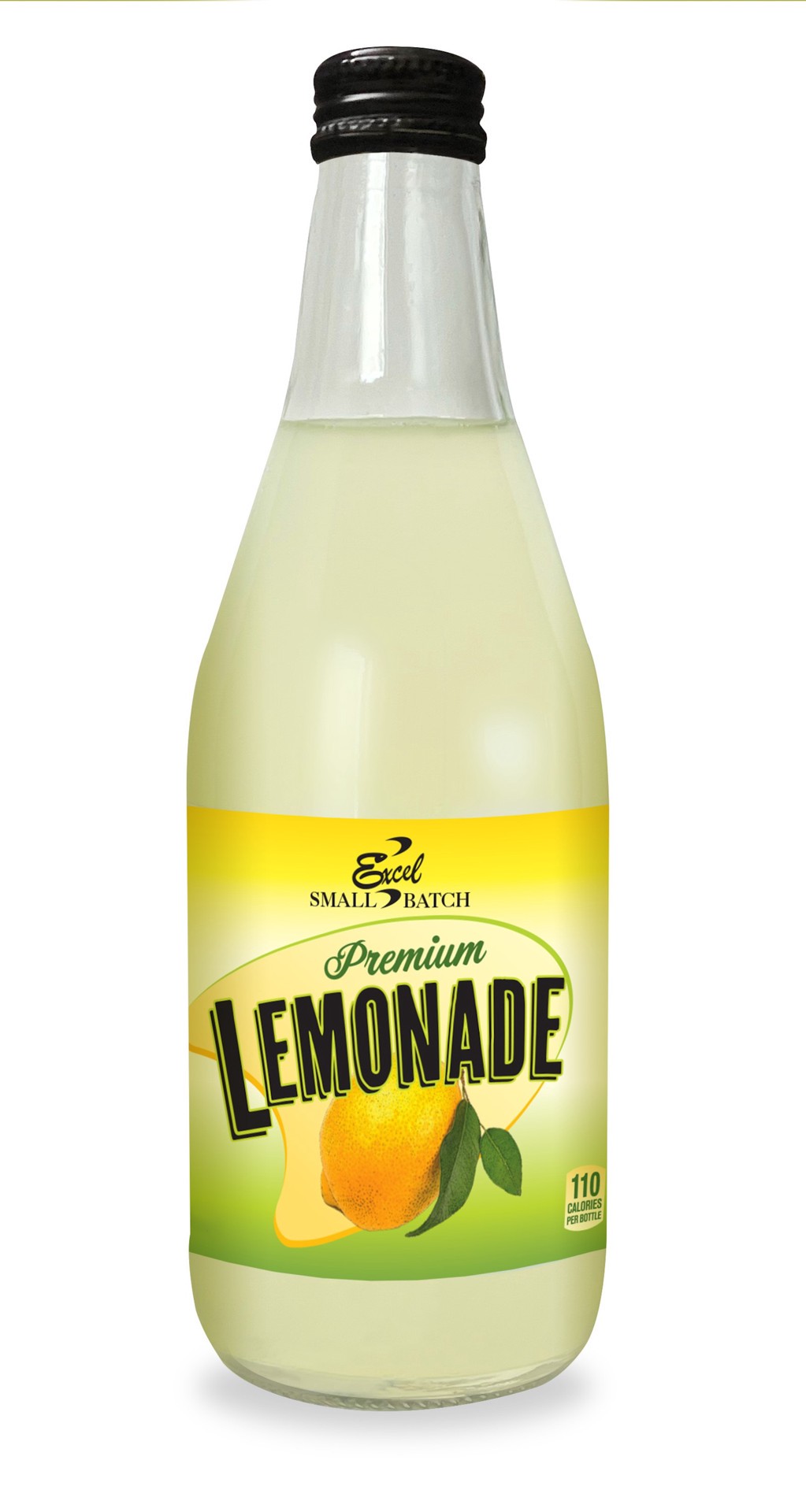 slide 1 of 1, Excel Premium Lemonade Glass Bottle, 12 oz