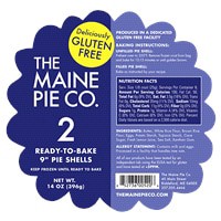 slide 5 of 5, The Maine Pie Co. Gluten Free Pie Shells, 9", 2 ct