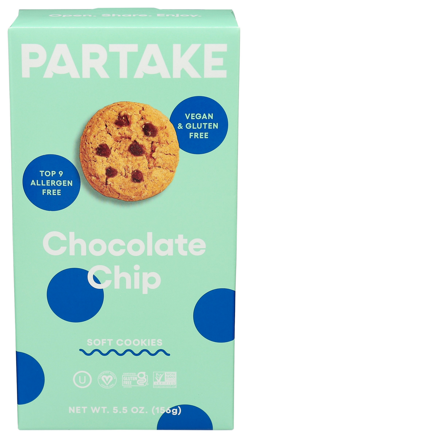 slide 1 of 2, Partake Soft Chocolate Chip Cookies 5.5 oz, 5.5 oz