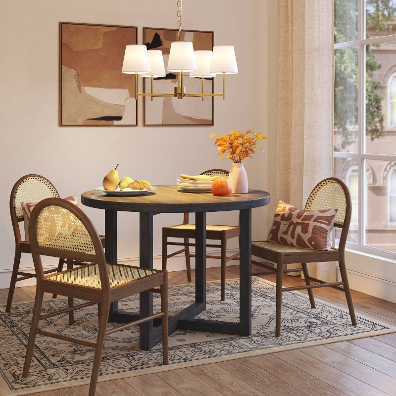 slide 7 of 7, (Set of 2) 24" x 30" Earth Abstract Framed Canvases Brown - Threshold™, 1 ct