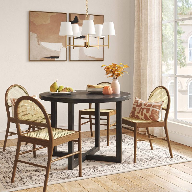 slide 6 of 7, (Set of 2) 24" x 30" Earth Abstract Framed Canvases Brown - Threshold™, 1 ct