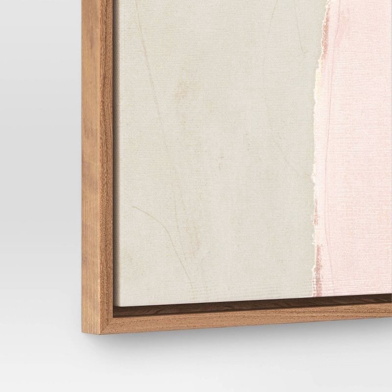 slide 3 of 7, (Set of 2) 24" x 30" Earth Abstract Framed Canvases Brown - Threshold™, 1 ct