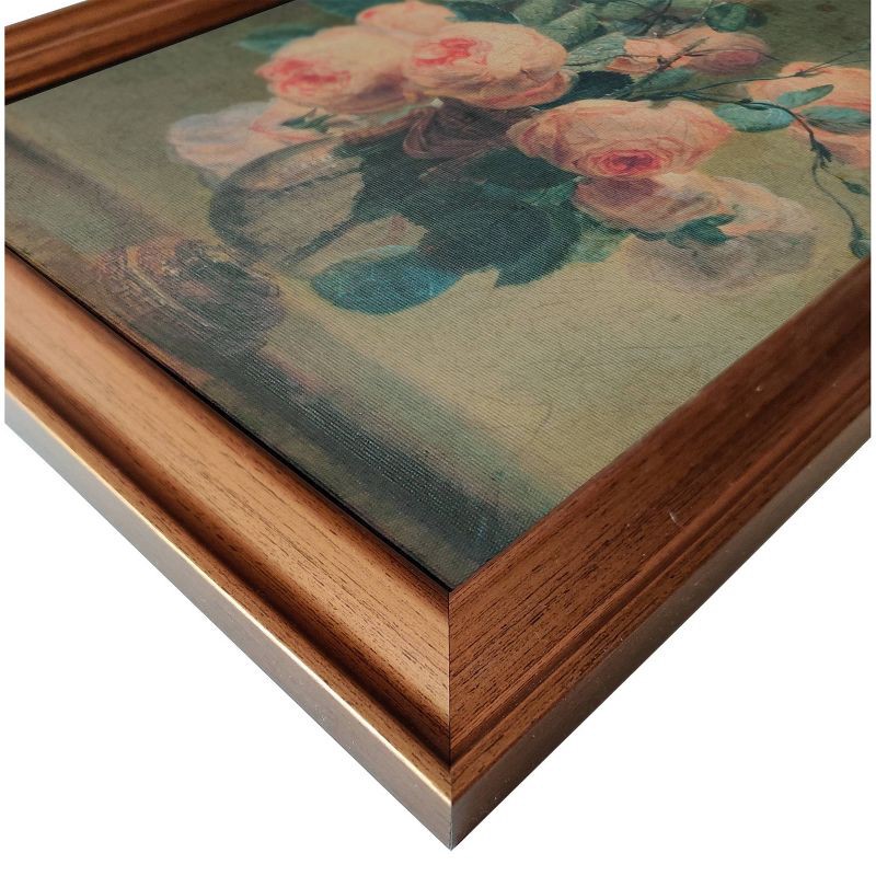 slide 3 of 5, 12" x 16" Antique Floral Framed Canvas Board Olive Green - Threshold™: Botanical Digital Art, Gold Frame, Vertical Layout, 1 ct