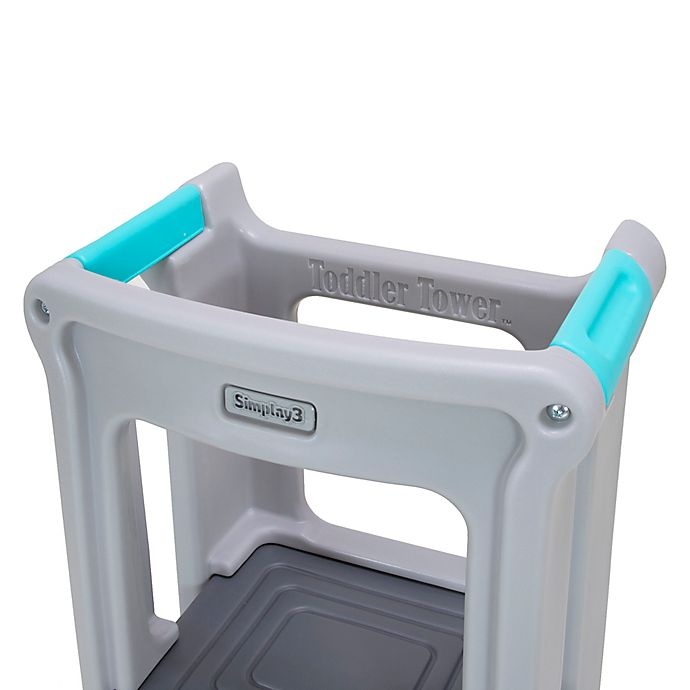 slide 3 of 7, Simplay3 Toddler Tower Step Stool - Grey, 1 ct