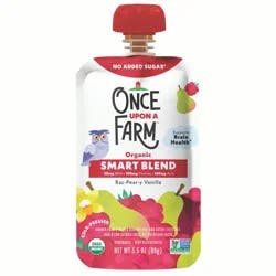 Once Upon a Farm Smart Blend Ras-Pear-y Kale Pouch, 3.2oz