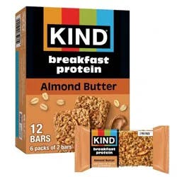 KIND Breakfast Protein Bars Almond Butter - 8g Protein - 10.56oz/12ct
