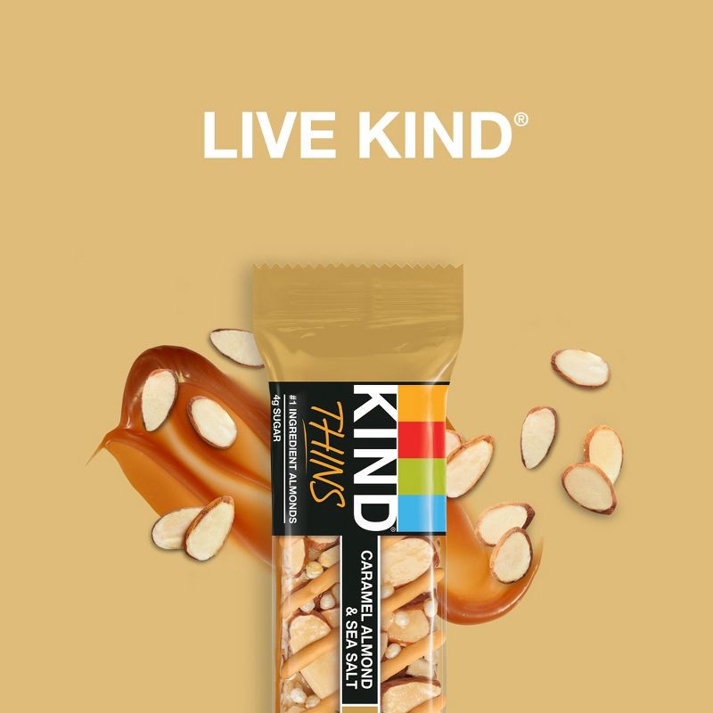 slide 5 of 6, Kind Thins Caramel Almond - 7.4oz/10ct, 7.4 oz, 10 ct