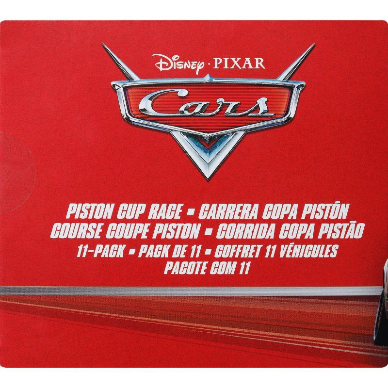 slide 5 of 6, Cars Disney and Pixar Diecast 1:55 Scale Vehicles 11 Piece Piston Cup Race Themed with Lightning McQueen, 11 ct