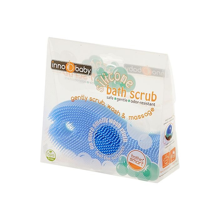 slide 2 of 5, Innobaby Fish Bath Scrub - Blue, 1 ct