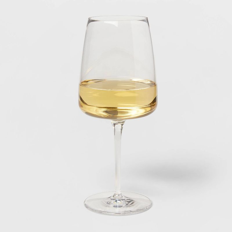 slide 3 of 3, 4pk Simsbury White Wine Glasses - Threshold™: Clear Glass Cups, Dishwasher-Safe, BPA & Lead-Free, 15.75oz Capacity, 4 ct, 15.75 oz