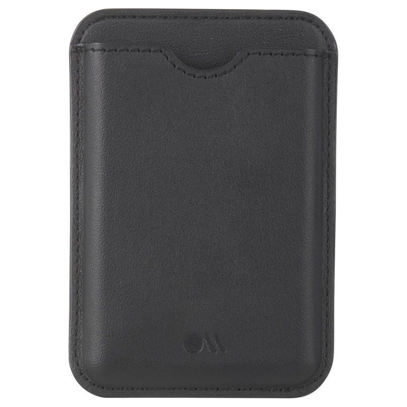 slide 3 of 7, Case-Mate Card Holder with MagSafe - Black: Solid Cell Phone Wallet Accessory, 1 ct