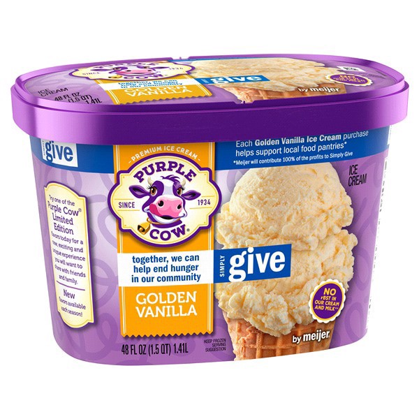 slide 10 of 13, Purple Cow Golden Vanilla & Simply Give, 1.5 qt