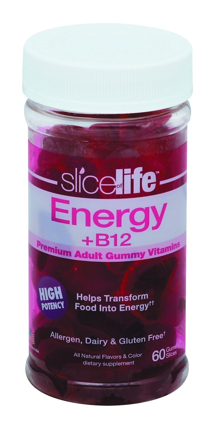 slide 1 of 1, Hero Nutritionals Slice Of Life Energy Plus B12, 60 ct