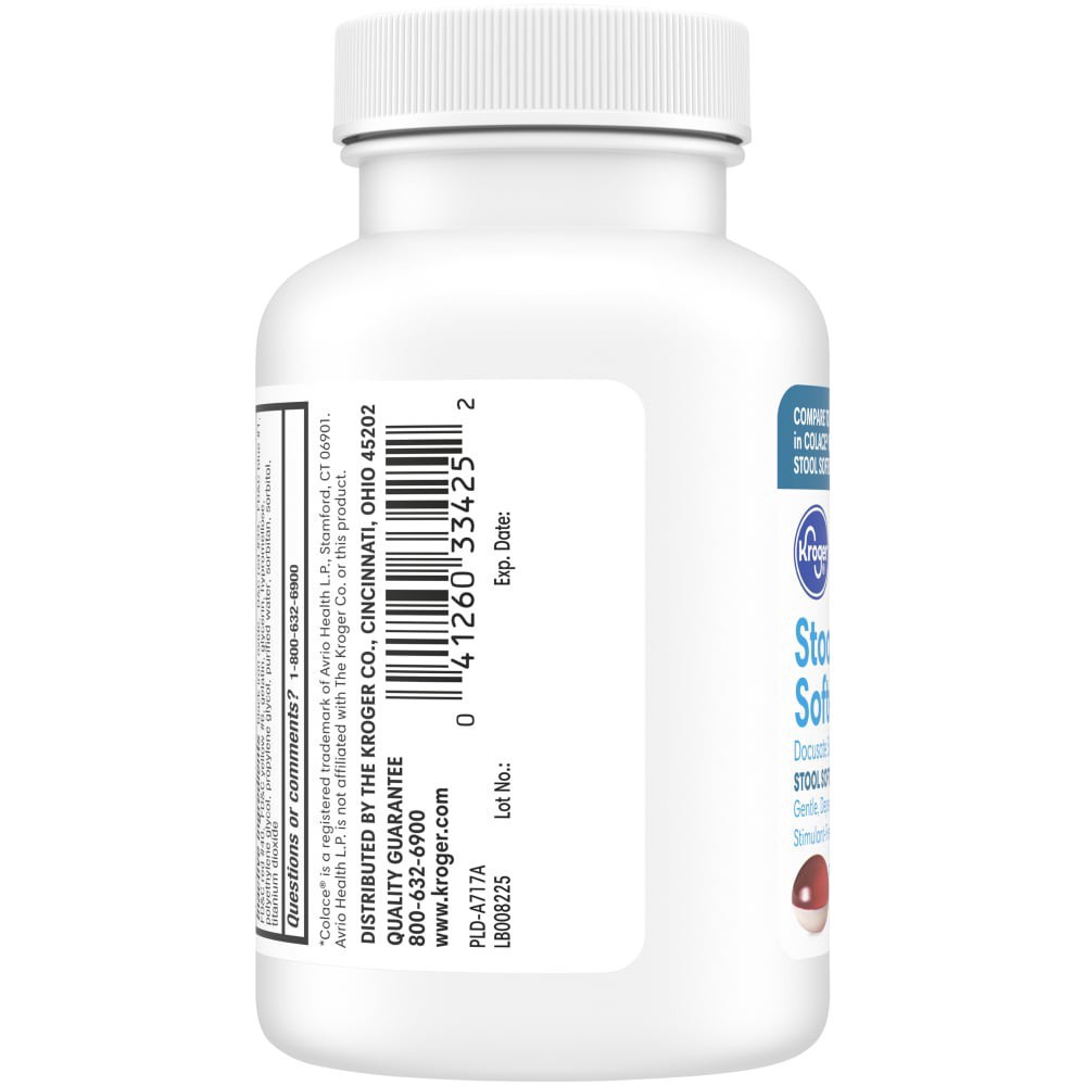 slide 2 of 4, Kroger Stool Softener Laxative Softgels, 250 ct