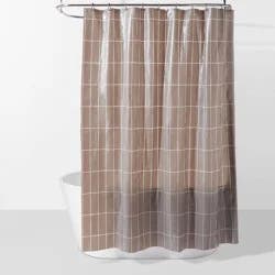 PEVA Bundle Shower Curtain Matte Gray - Room Essentials™