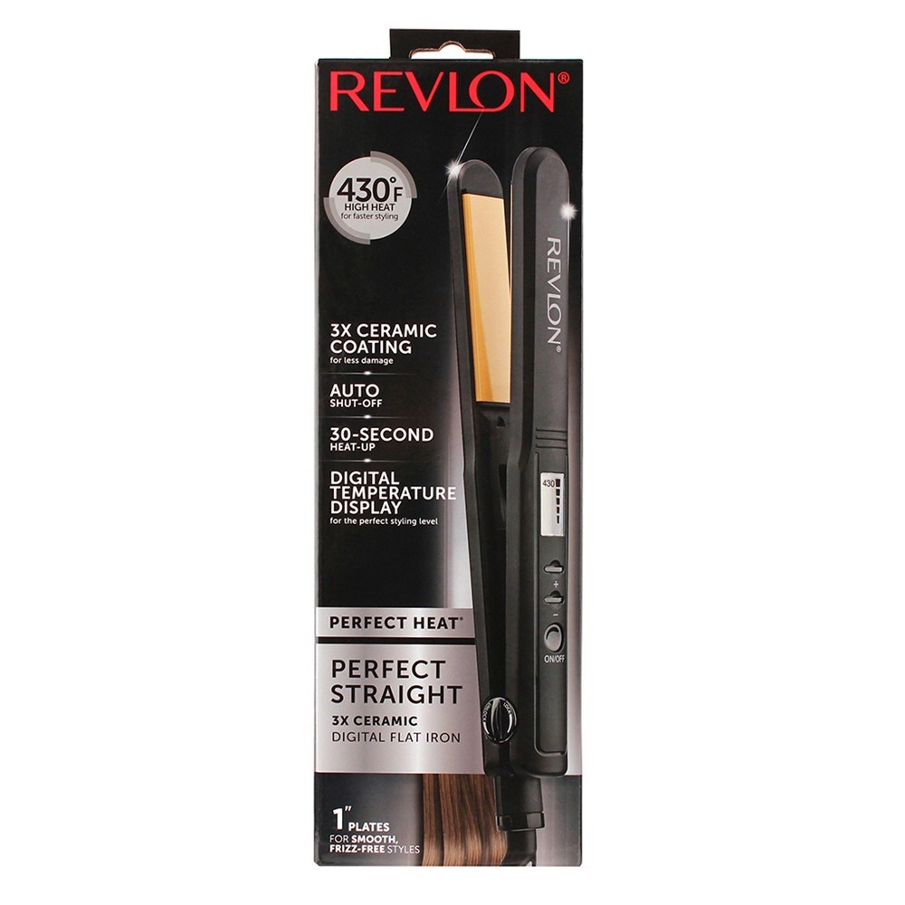 slide 3 of 5, Revlon Perfect Heat Digital Flat Iron 1, 1 ct