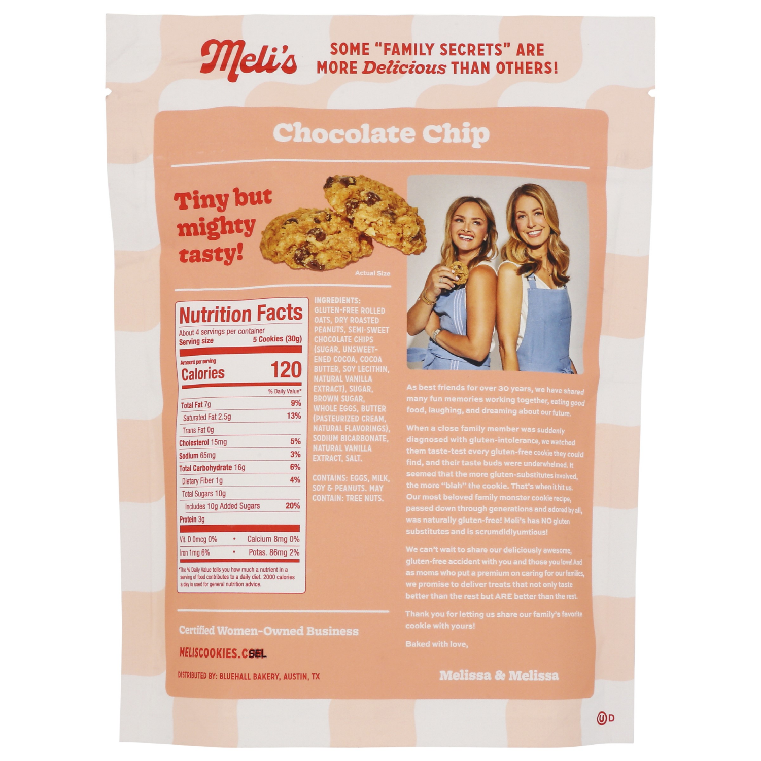 slide 2 of 2, Meli's Monster Cookies Mini Chocolate Chip, 4.5 oz