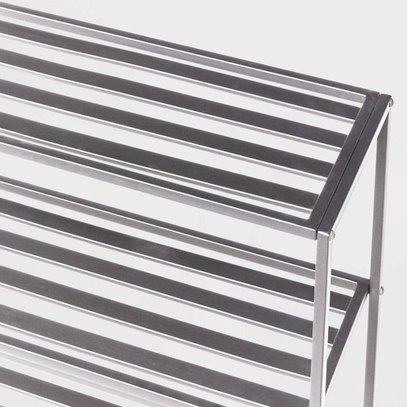 slide 3 of 3, Over The Toilet Storage Brushed Nickel Metal - Brightroom™, 1 ct