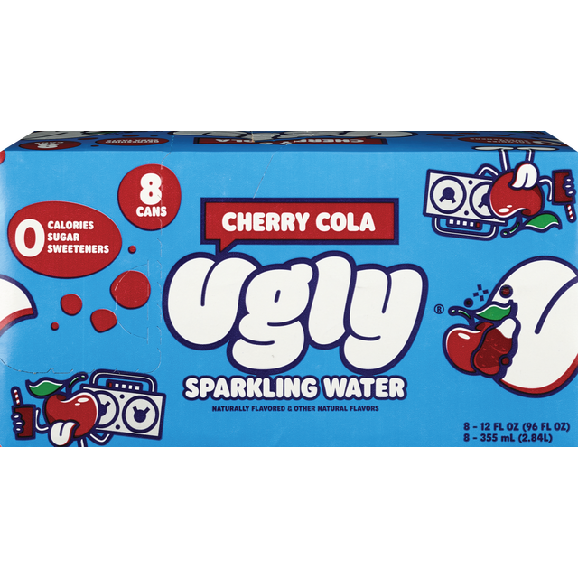 slide 1 of 1, Cherry Cola Sparkling Water, 1 ct