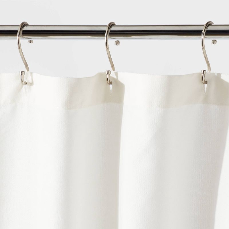 slide 3 of 4, Leopard Glam Shower Curtain Ombre Gray - Threshold™: 100% Cotton, Woven, Machine Washable, Buttonhole Top, 1 ct