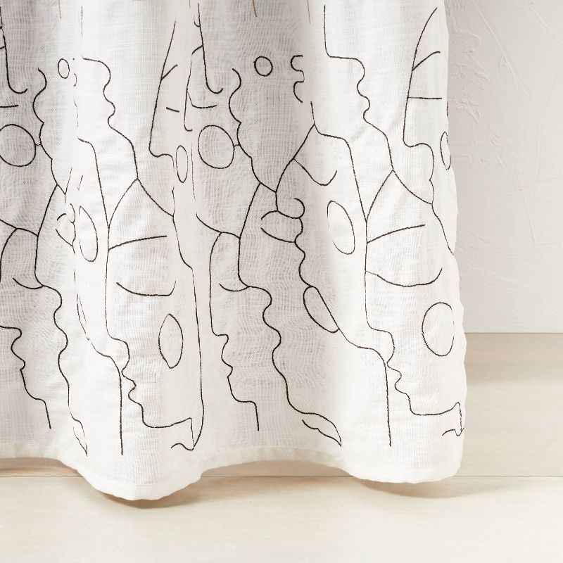 In This Together Shower Curtain White - Opalhouse™ designed with Jungalow™