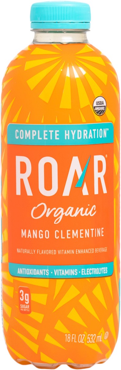 slide 4 of 12, ROAR Roar Organic Mango Clementine Hydration Beverage, 18 fl oz
