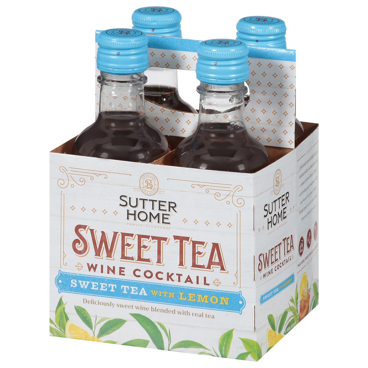 slide 8 of 9, Sutter Home Sweet Tea Wine Cocktail 4 - 187 ml Bottles, 4 ct; 187 ml