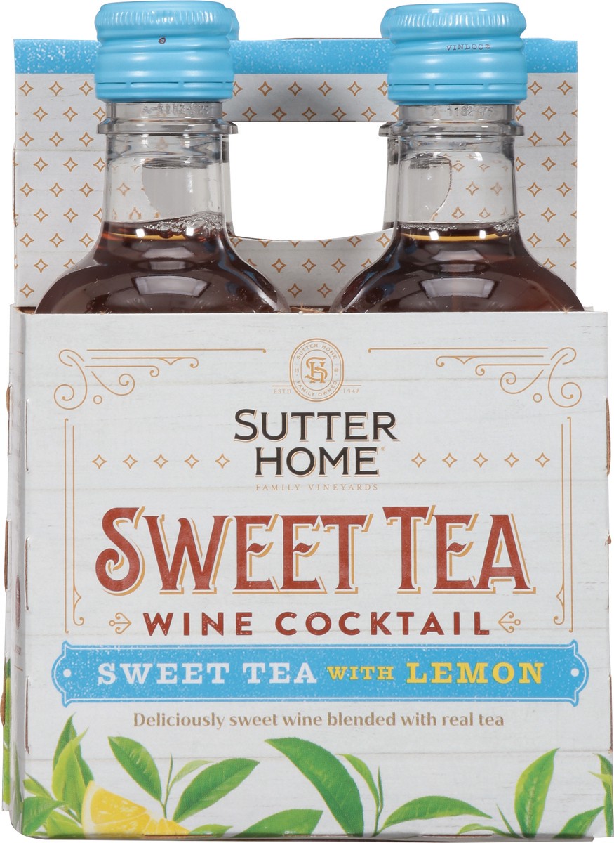 slide 3 of 9, Sutter Home Sweet Tea Wine Cocktail 4 - 187 ml Bottles, 4 ct; 187 ml