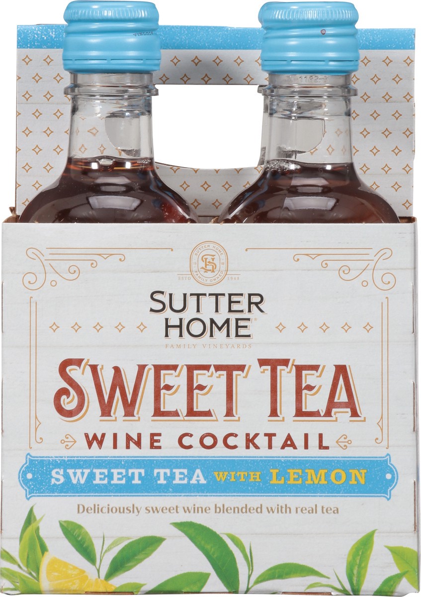 slide 2 of 9, Sutter Home Sweet Tea Wine Cocktail 4 - 187 ml Bottles, 4 ct; 187 ml