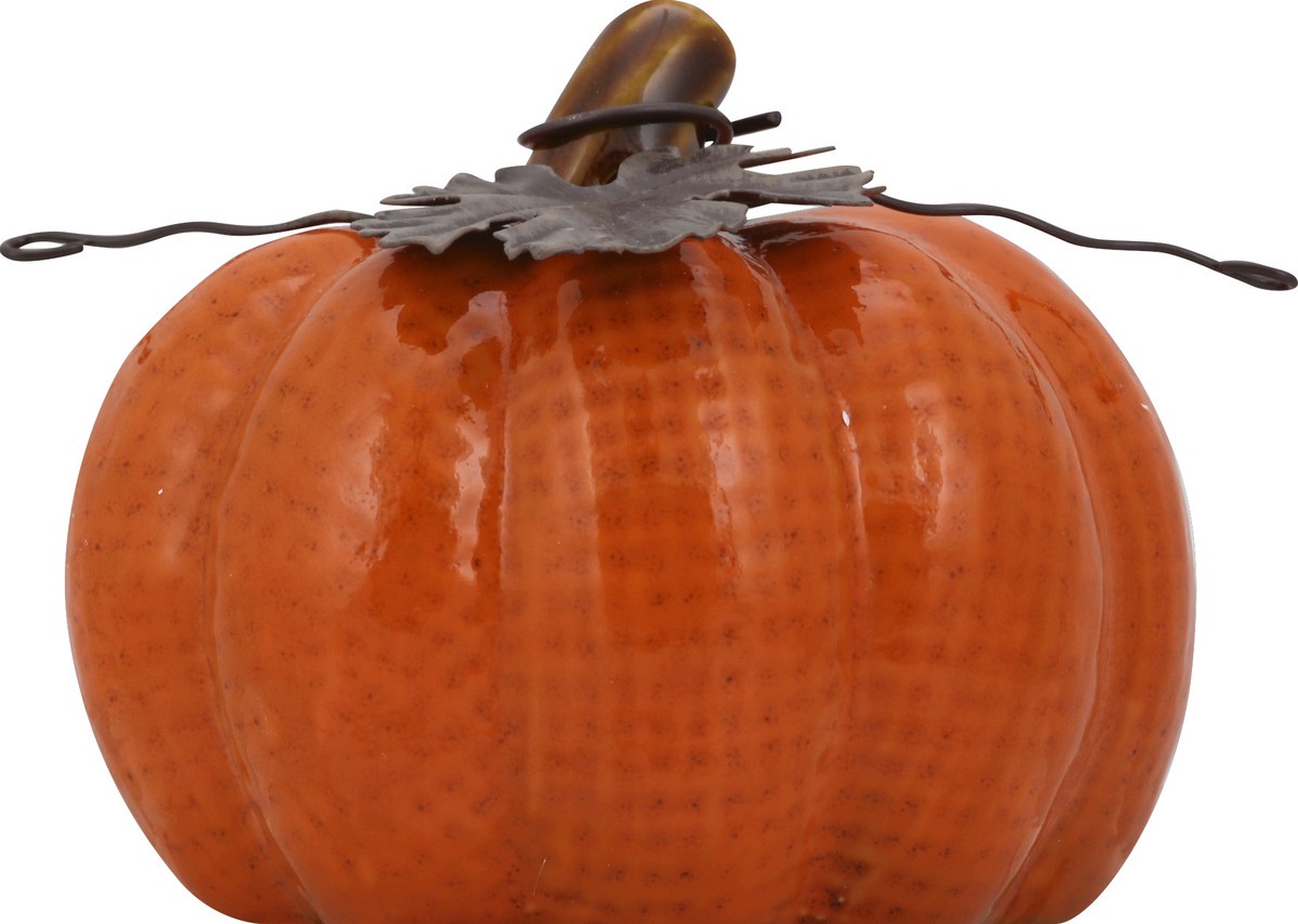 slide 2 of 4, Creative Designs Seasonal Essentials Ceramic Pumpkin, 1 ct