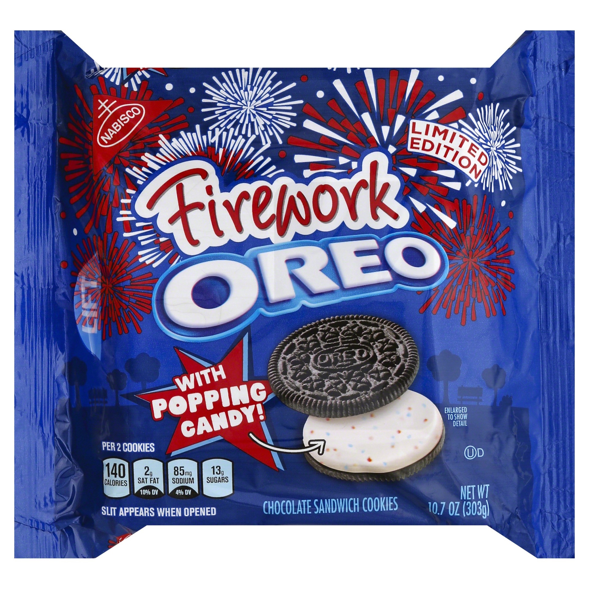 Oreo Firework With Popping Candy Chocolate Sandwich Cookies 10.7 oz Shipt