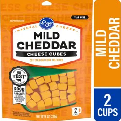 Kroger Mild Cheddar Cheese Cubes