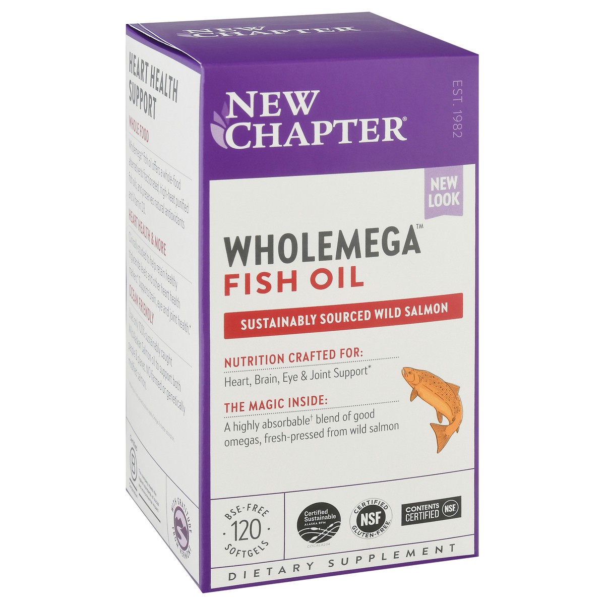 slide 4 of 9, New Chapter Wholemega Fish Oil, 120 ct