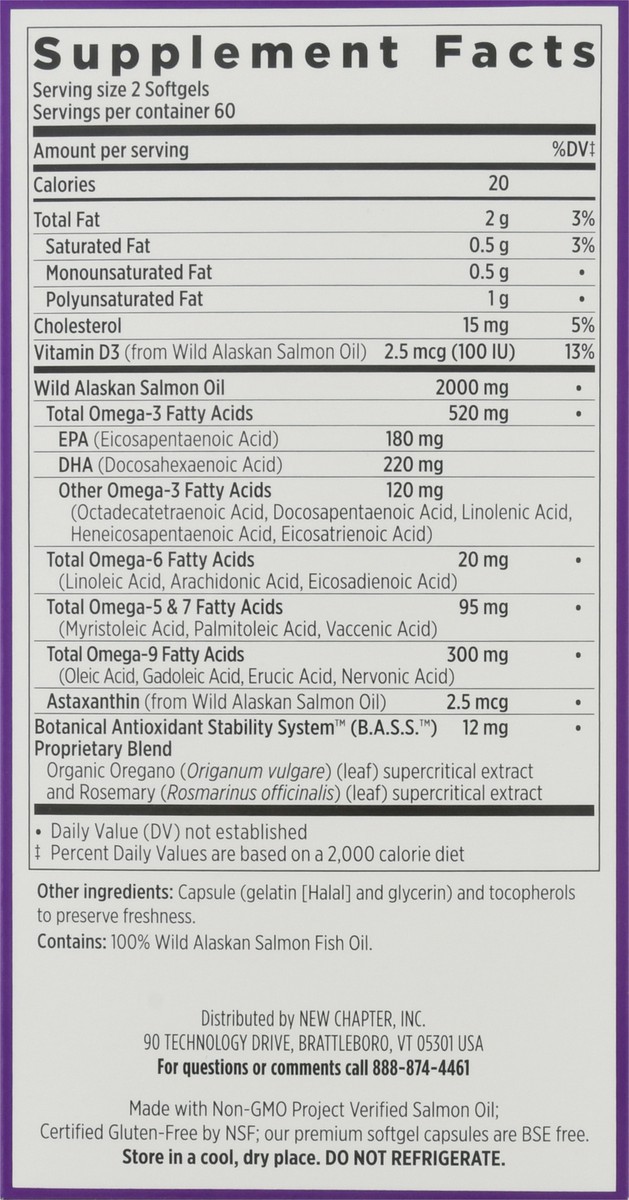 slide 9 of 9, New Chapter Wholemega Fish Oil, 120 ct