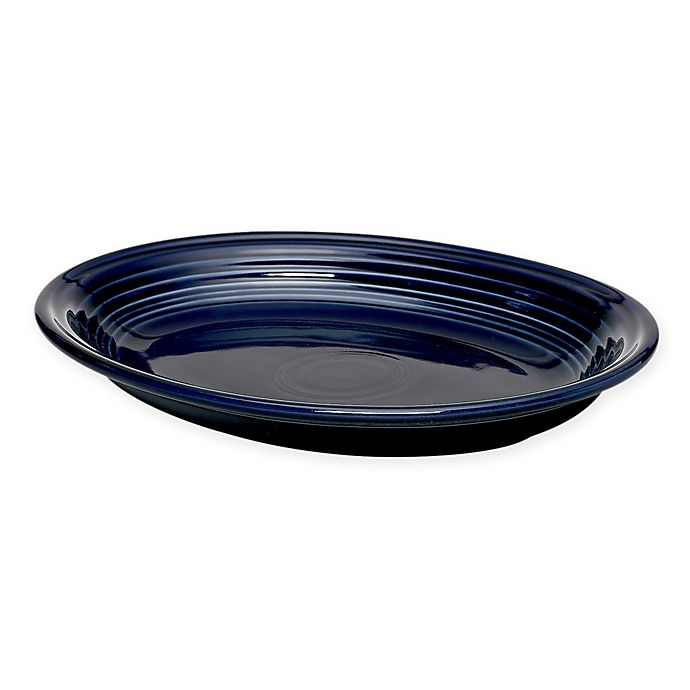 slide 1 of 3, Fiesta Oval Platter - Cobalt Blue, 11.6 in